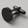 Stainless Steel Cuff Button STAS-WH0036-27EB-1