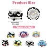 7Pcs 7 Styles Opaque Acrylic Beads ACRC-FS0001-04-4