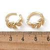 Brass Micro Pave Clear Cubic Zirconia Cuff Earrings X-EJEW-I249-11G-4