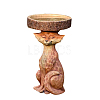 Wooden Fox Bird Feeder Figurines WG40705-01-1