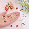 CHGCRAFT 32Pcs 4 Style Zine Alloy Enamel Pendants ENAM-CA0001-50-3