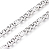 Tarnish Resistant 304 Stainless Steel Figaro Chain CHS-M003-12P-A-1