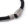 Unisex Leather Cord Bracelets BJEW-JB04800-3