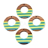 Epoxy Resin & Walnut Wood Pendants RESI-N039-121U-1
