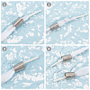 72Pcs 3 Colors Iron Bead Cone IFIN-CA0001-41-5