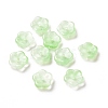 Transparent Spray Painted Glass Beads GLAA-I050-01-2