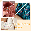  60Pcs Alloy Knitting Stitch Marker Rings FIND-NB0003-46-5