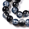 Transparent Crackle Baking Paint Glass Beads X1-DGLA-T003-01B-01-3
