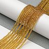 Transparent Gradient Color Glass Beads Strands GLAA-H021-01A-36-5