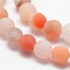 Natural Druzy Geode Agate Bead Strands G-K166-09-8mm-02-3