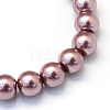 Baking Paint Pearlized Glass Pearl Round Bead Strands X-HY-Q003-4mm-58-2