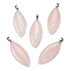Natural Rose Quartz Big Pendants G-F820-06D-1