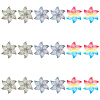 18Pcs 3 Colors 430 Stainless Steel Filigree Pendants STAS-UN0036-03-1