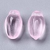 Transparent Spray Painted Glass Beads GLAA-N035-013-D02-3