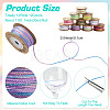 4 Rolls 4 Colors Segment Dyed Macrame Cotton Cord OCOR-YW0001-27C-3