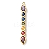 Brass Micro Pave Cubic Zirconia Pendants KK-A295-06A-G-1