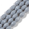 Opaque Solid Color Imitation Jade Beads Strands EGLA-N013-P4mm-D05-1