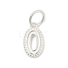 Number Series 925 Sterling Silver Charms STER-Q002-01A-1