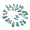 Electroplated Natural Quartz Crystal Beads Strands G-G890-A-11-2