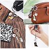 WEWAYSMILE 2 pcs Dog Keychain Car Keychain Pet Pendant Key-Ring Lovely Dog Key-ring Portable Metal Keychain Gift for Pet Lover Birthday Puppy Theme Party Supplies (Brownish Corgi) JX792A-6