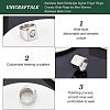 3Pcs 3 Size 304 Stainless Steel Rectangle Signet Finger Rings RJEW-UN0001-26P-4