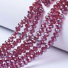 Electroplate Glass Beads Strands EGLA-A034-T4mm-A02-1