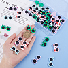 SUNNYCLUE 40Pcs 4 Styles Opaque Resin Glasses Cabochons CRES-SC0002-59-3