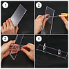 2 Sets 2 Colors Acrylic Knife Display Easel Stands ODIS-GL0001-04-4