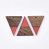 Resin & Walnut Wood Pendants RESI-T035-06-2
