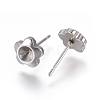 304 Stainless Steel Ear Stud Components STAS-F222-035-2