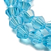 Electroplate Glass Beads Strands EGLA-Q118-6mm-B05-3