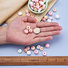 80Pcs 8 Style Food Grade Eco-Friendly Silicone Beads SIL-TA0001-04-7