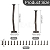 12 Sets 2 Styles Iron Box Support Stands FIND-GL0001-74-2