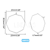 DICOSMETIC 100Pcs 316 Stainless Steel Hoop Earrings Findings STAS-DC0003-92-3