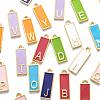 26Pcs 26 Style Alloy Enamel Pendants ENAM-LS0001-36-4