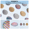 30Pcs 3 Colors 304 Stainless Steel Pendant STAS-DC0012-43-3