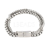 201 Stainless Steel Multi-strand Bracelets BJEW-H633-02P-2