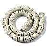 Flat Round Handmade Polymer Clay Beads CLAY-R067-12mm-02-3