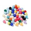 Rubberized Style Imitated Silicone Acrylic Beads MACR-D029-01D-1