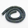 Frosted Electroplated Non-magnetic Synthetic Hematite Beads Strands X-G-N0161-03-3
