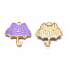 Rack Plating Alloy Enamel Pendants ENAM-T011-191C-3
