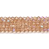 Transparent Electroplate Glass Beads Strands EGLA-A039-T6mm-L12-1