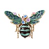 Bee with Flower Enamel Pins RB-CBAC813-01G-02-1