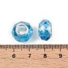 Transparent Glass European Beads GPDL-N004-D14mm-A09-3
