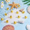 50Pcs Resin Ornaments Cute Little Yellow Duck Ornaments DIY Landscaping JX882A-5