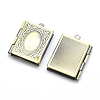 Brass Locket Pendants KK-P141-55-NR-2