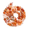 Natural Agate(Dyed & Heated) Beads Strands G-H066-B01-01-3