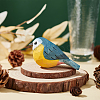 Wooden Cute Bird Carving Ornaments DJEW-WH0015-44A-4
