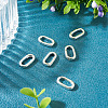 6Pcs Rack Plating Brass Spring Gate Rings KK-TA0008-35S-5