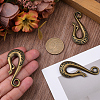 3Pcs Alloy S-Hook Clasps FIND-CP0003-47AB-3